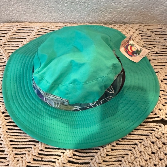Panama Jack Green Tropical Mesh Nylon Boonie Sun Hat - Picture 8 of 13